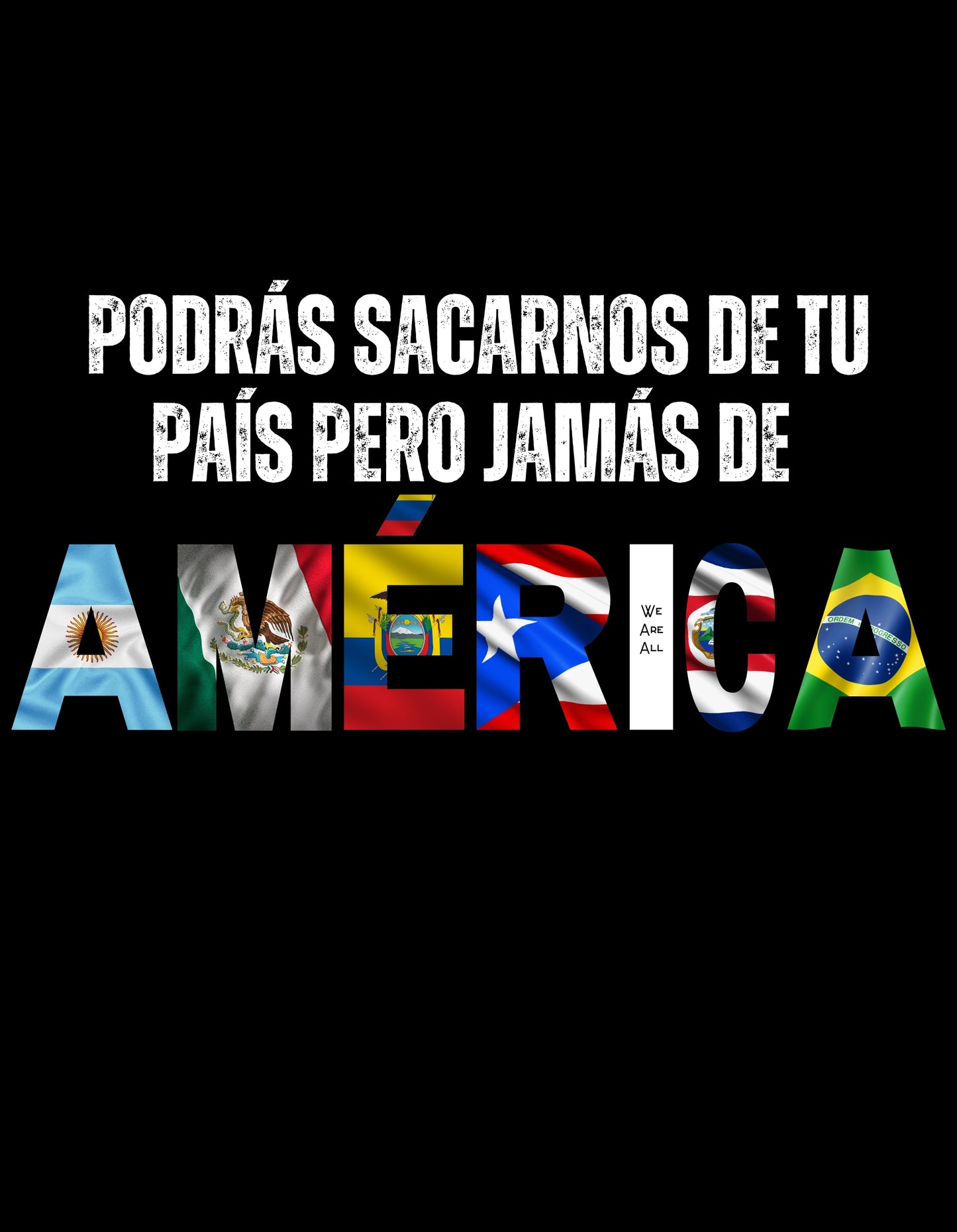 Camiseta We Are All AMERICA