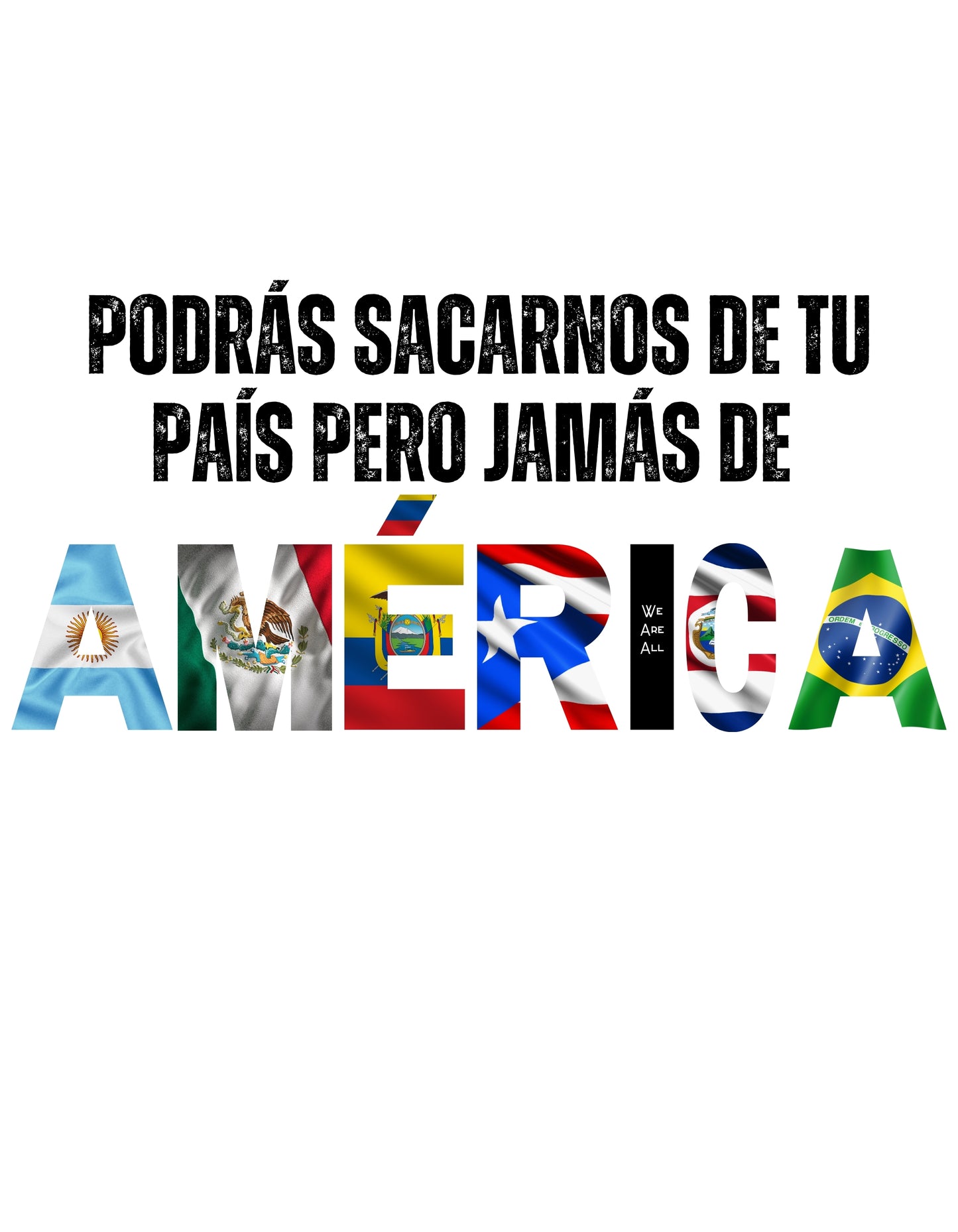 Camiseta We Are All AMERICA