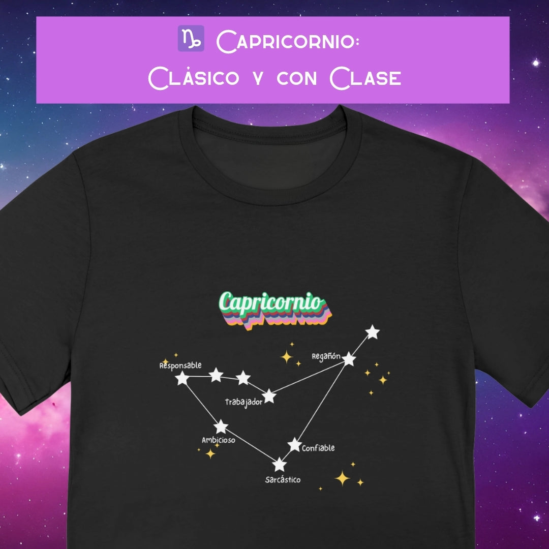 Camiseta Zodiacal Hombre - Constelación al Frente