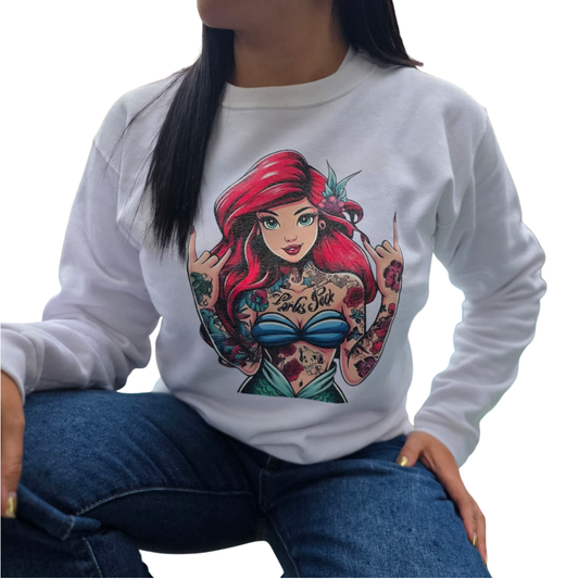 Sudadera Princesas Glitter