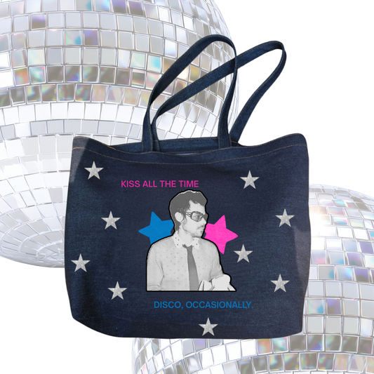 Bolsa Tote Denim Disco Star | Harry-Inspired Fan Collection