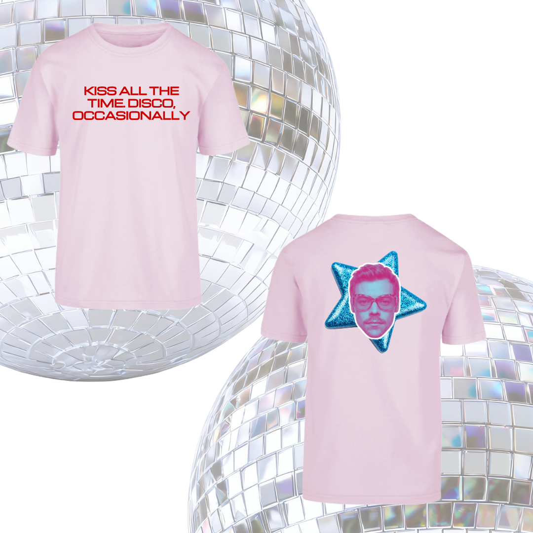 Camiseta Harry Styles - KISS ALL THE TIME. DISCO, OCCASIONALLY