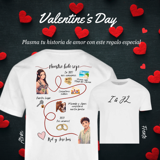 Camiseta Personalizada “Nuestro Hilo Rojo” – Especial San Valentín