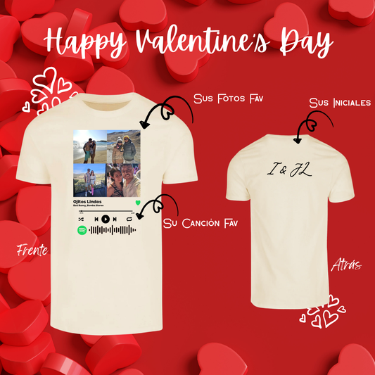 Camiseta Personalizada “Spotify” – Especial San Valentín