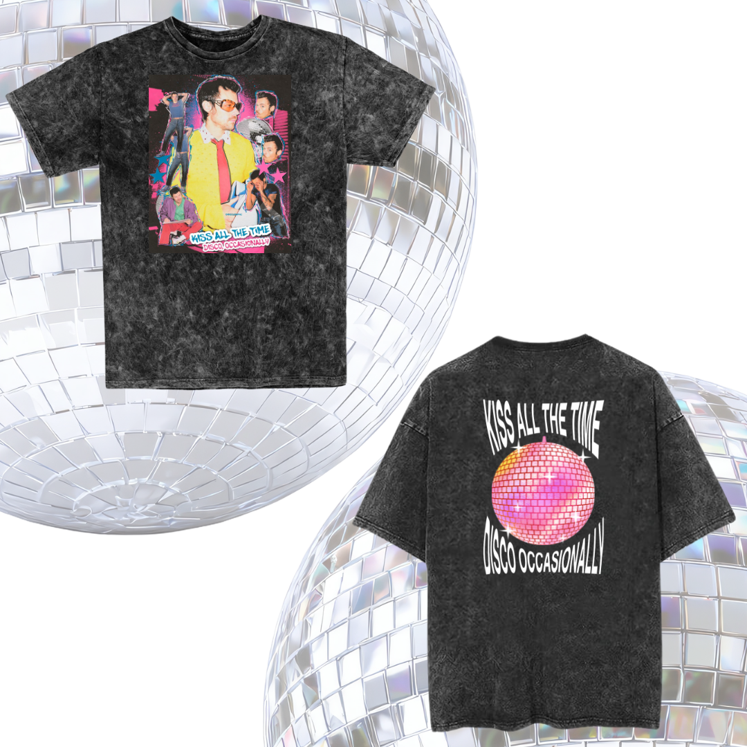 Camiseta Harry Styles “Kiss All The Time” Vintage Washed| Disco Pop Edition