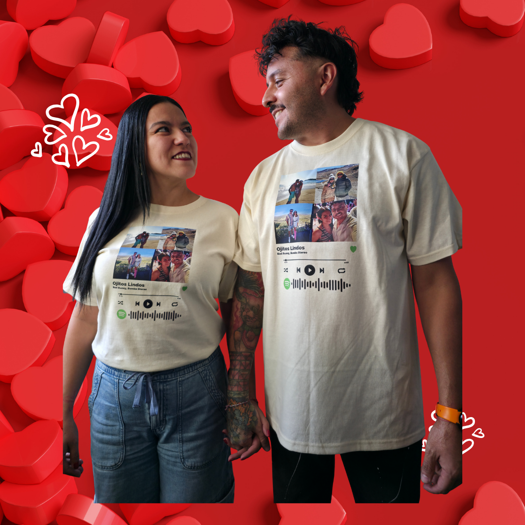Camiseta Personalizada “Spotify” – Especial San Valentín