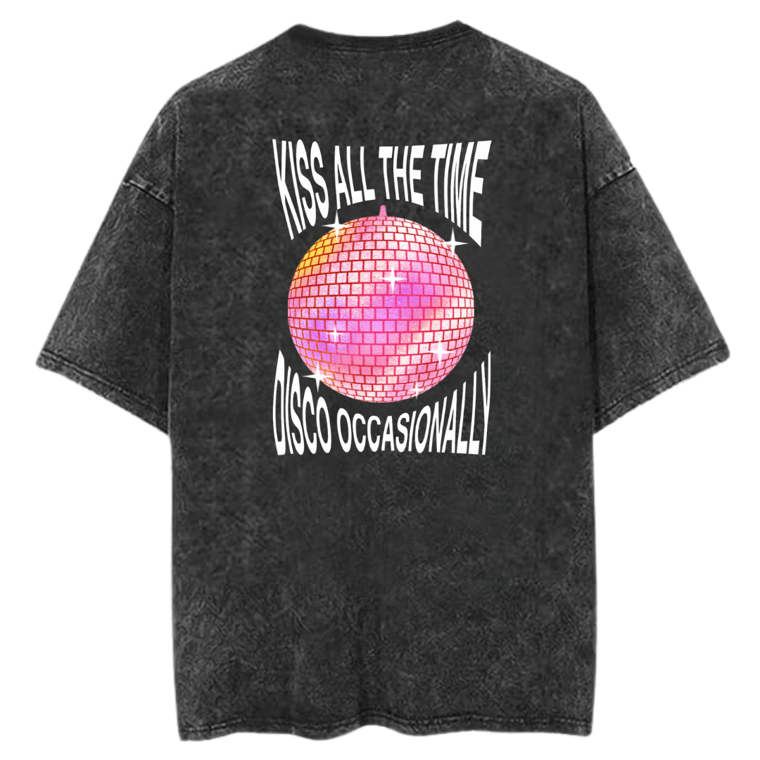 Camiseta Harry Styles “Kiss All The Time” Vintage Washed| Disco Pop Edition