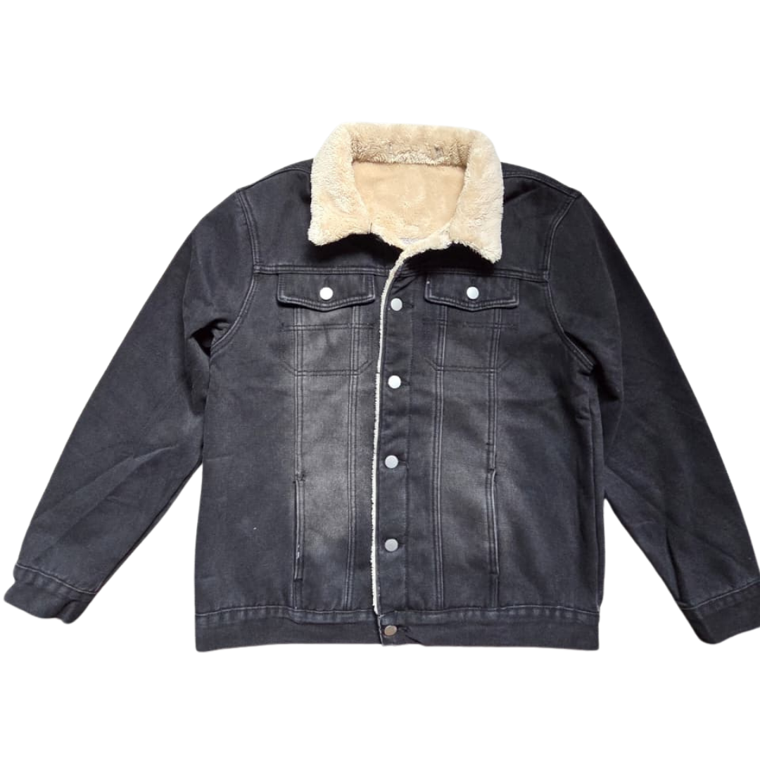 Chamarra de mezclilla afelpada