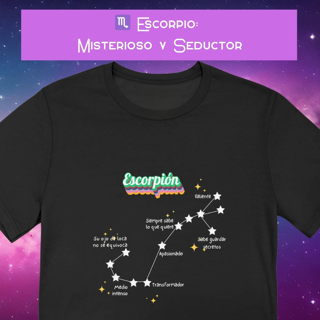 Camiseta Zodiacal Mujer - Constelación al Frente