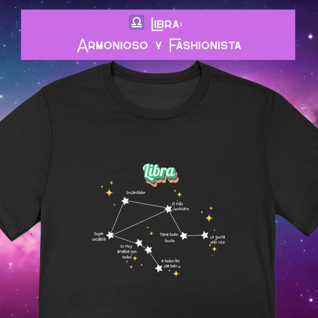 Camiseta Zodiacal Mujer - Constelación al Frente
