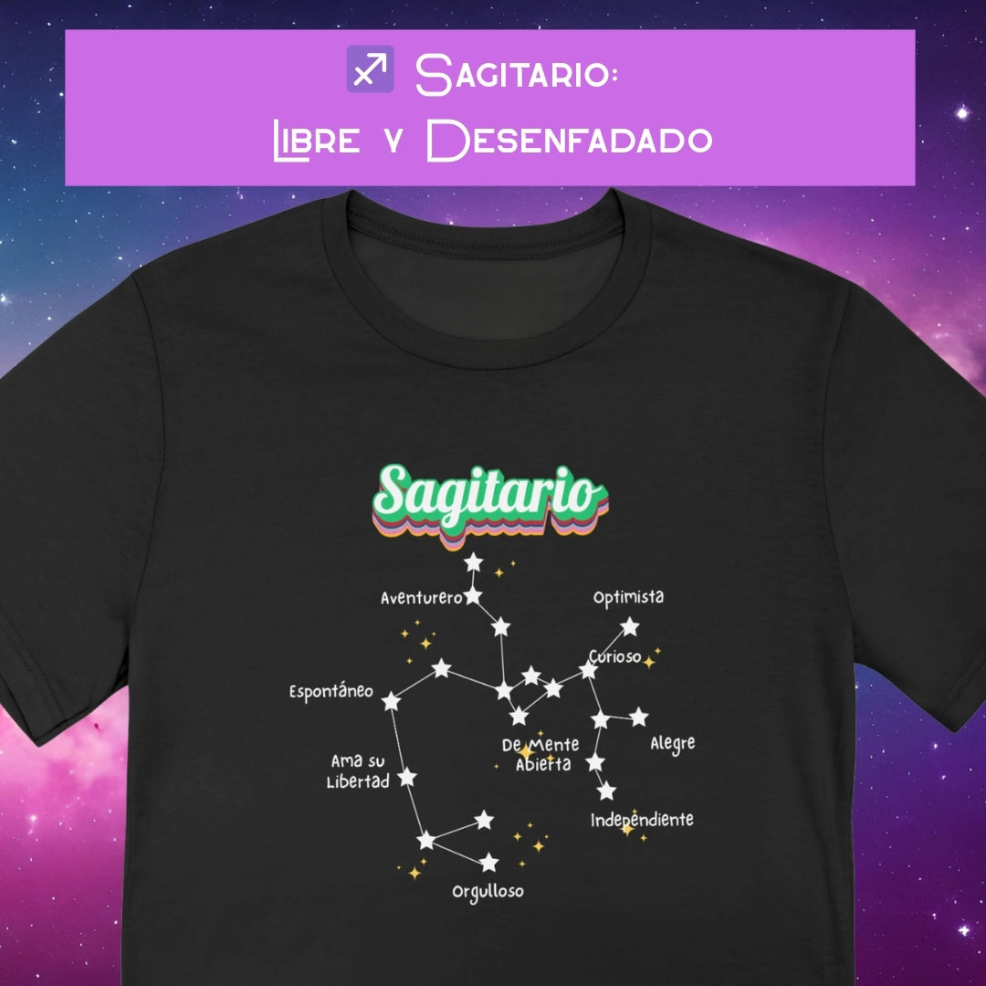 Camiseta Zodiacal Mujer - Constelación al Frente